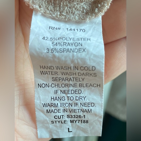 Modern Attraction tan women's top - Picture 7 of 7